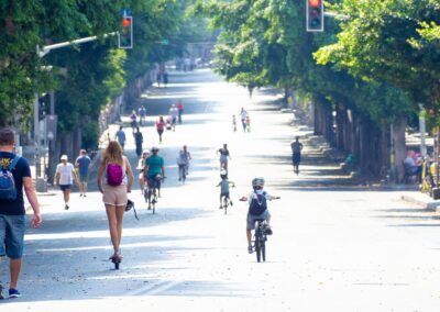 Pistes cyclables avenue des Hauts de Fontcaude